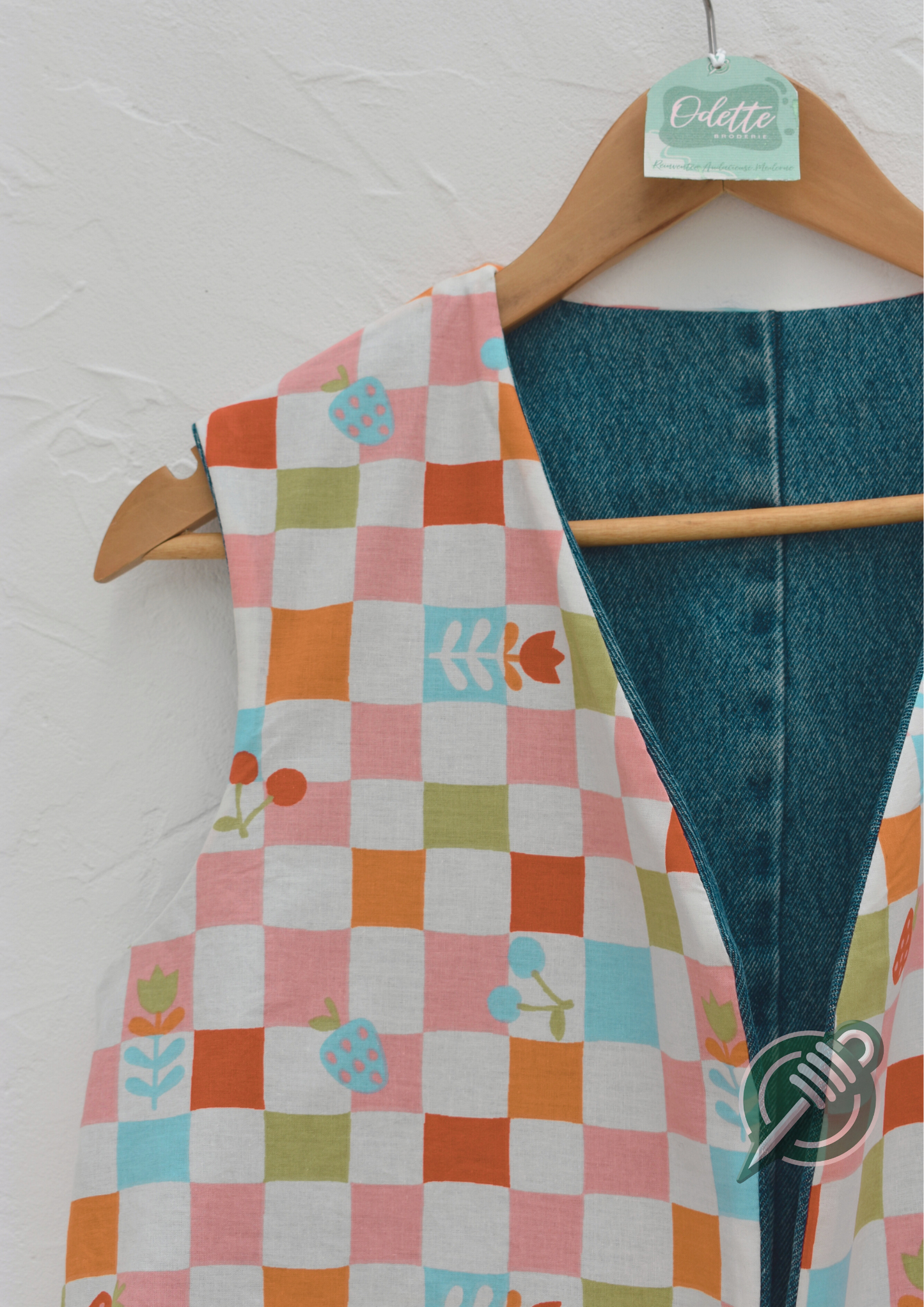 Gilet sans manches réversible