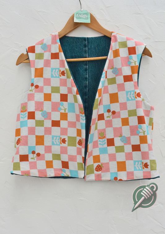 Gilet sans manches réversible